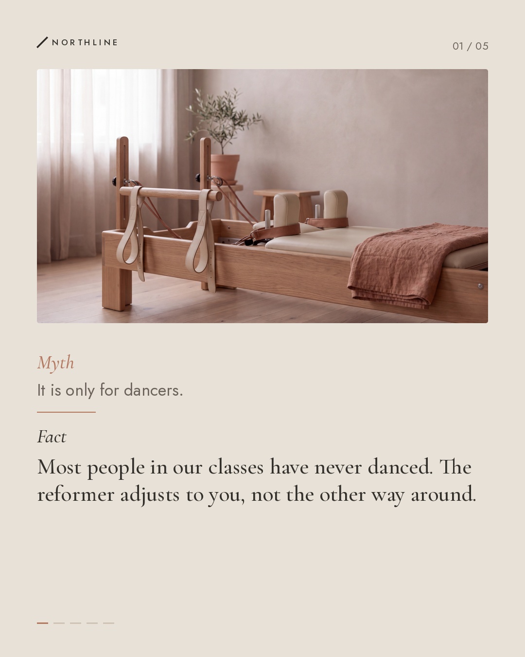 Northline Pilates concept carousel, slide 2